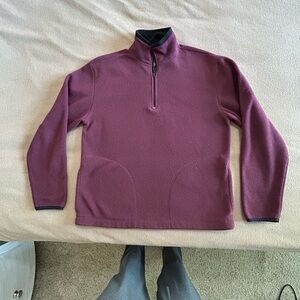 Old Navy Men's Burgundy Zip-Up Sweater